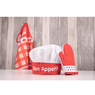 Apron set - red